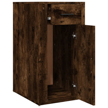 Bureaukastje 40X49X75 Cm Bewerkt Hout Gerookt Eikenkleurig