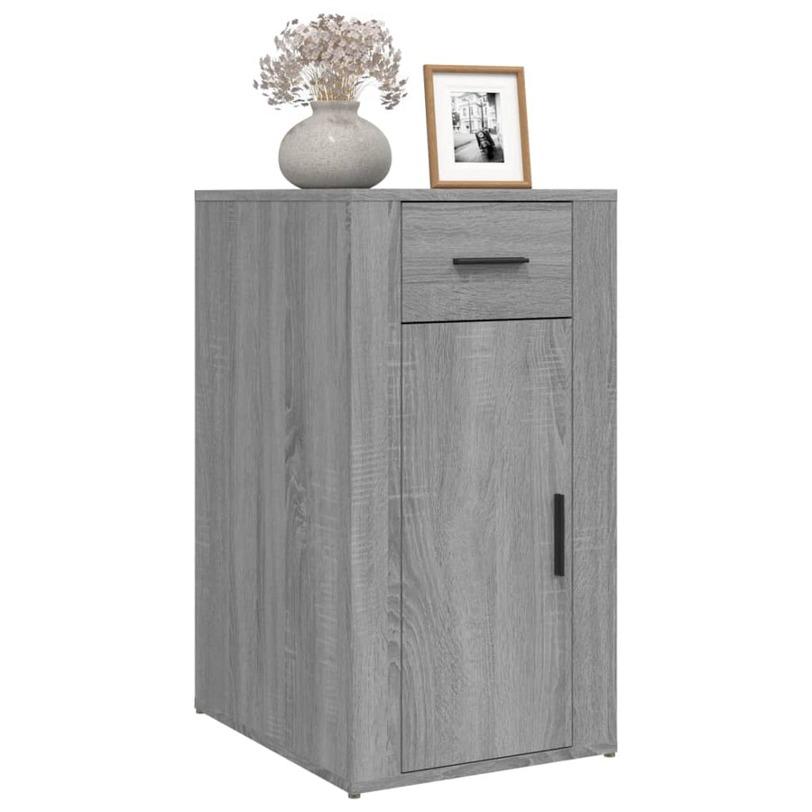 Bureaukastje 40X49X75 Cm Bewerkt Hout Grijs Sonoma Eikenkleurig