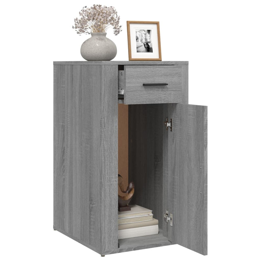 Bureaukastje 40X49X75 Cm Bewerkt Hout Grijs Sonoma Eikenkleurig
