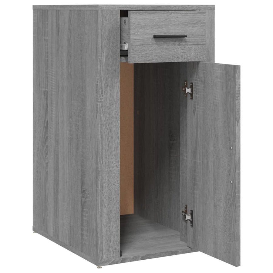 Bureaukastje 40X49X75 Cm Bewerkt Hout Grijs Sonoma Eikenkleurig