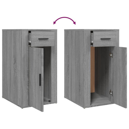 Bureaukastje 40X49X75 Cm Bewerkt Hout Grijs Sonoma Eikenkleurig
