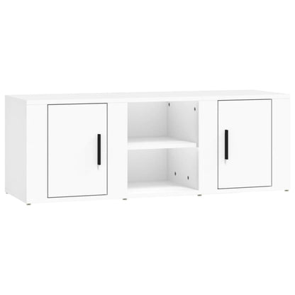 Tv-Meubel 100X31,5X35 Cm Bewerkt Hout Wit