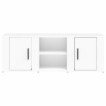 Tv-Meubel 100X31,5X35 Cm Bewerkt Hout Wit