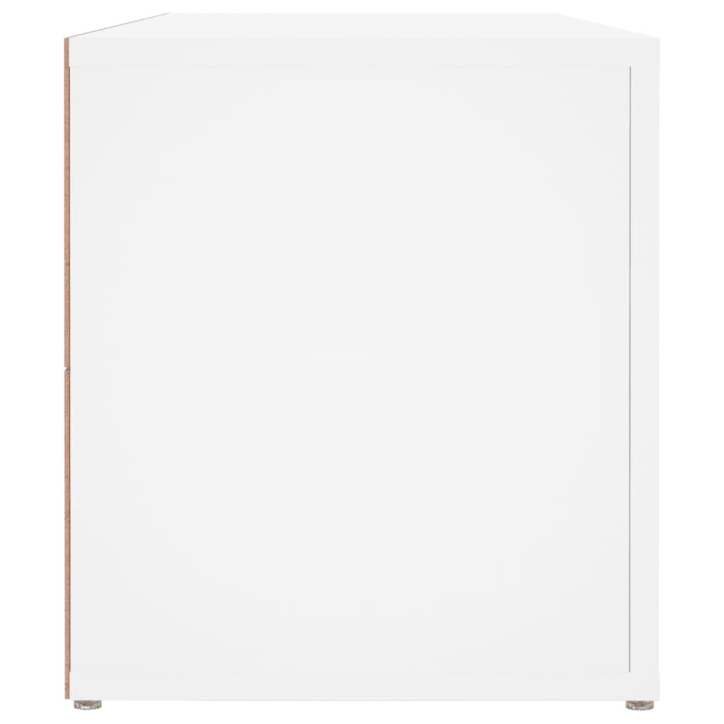 Tv-Meubel 100X31,5X35 Cm Bewerkt Hout Wit