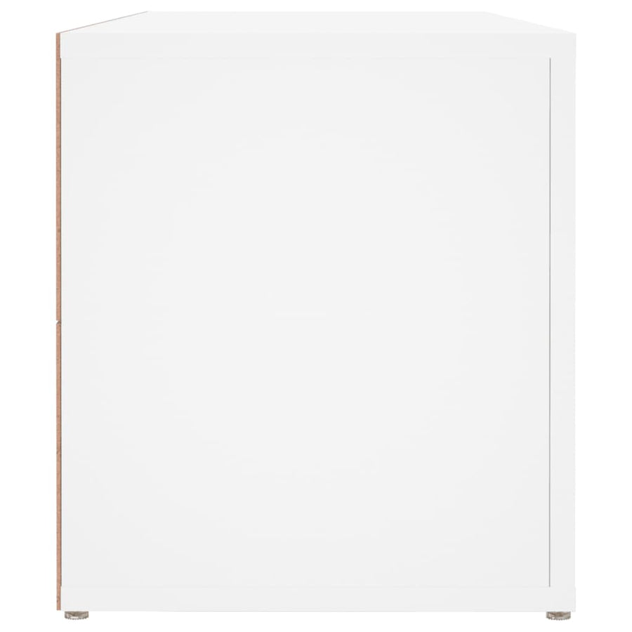 Tv-Meubel 100X31,5X35 Cm Bewerkt Hout Wit