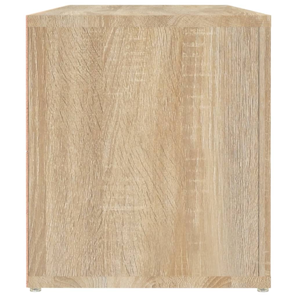 Tv-Meubel 100X31,5X35 Cm Bewerkt Hout Sonoma Eikenkleurig