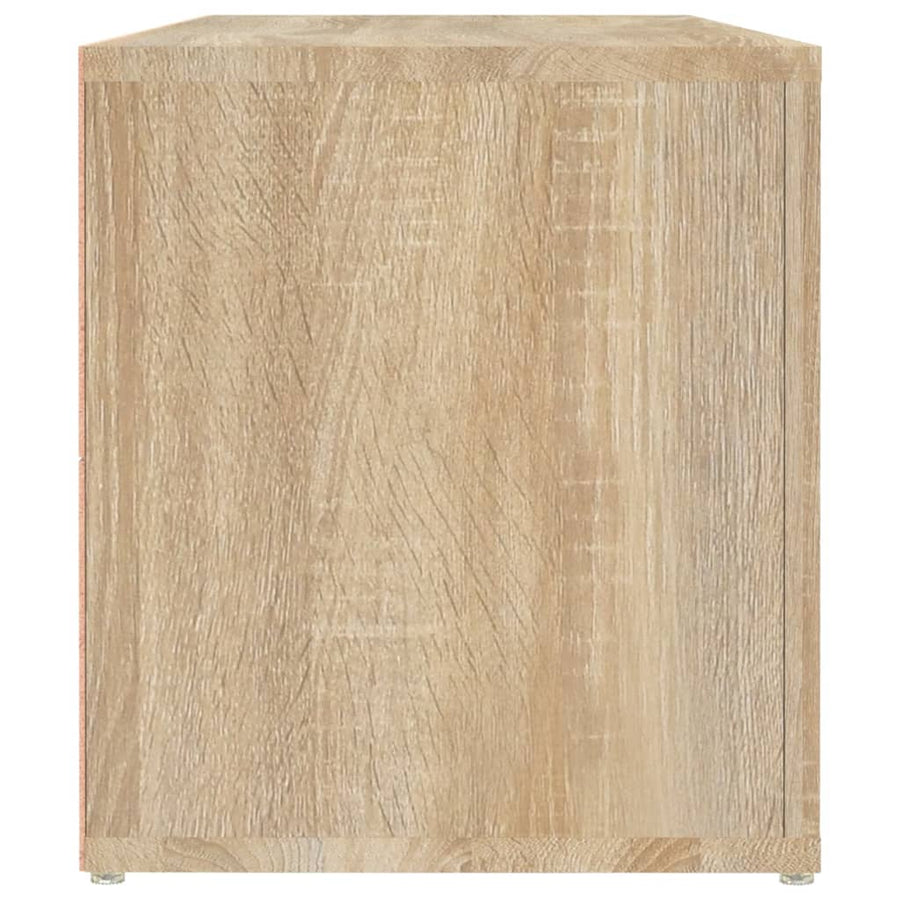 Tv-Meubel 100X31,5X35 Cm Bewerkt Hout Sonoma Eikenkleurig
