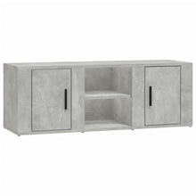 Tv-Meubel 100X31,5X35 Cm Bewerkt Hout Betongrijs