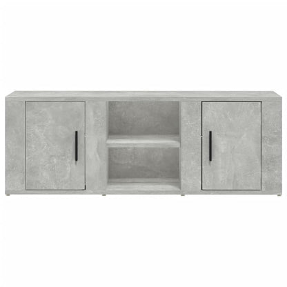 Tv-Meubel 100X31,5X35 Cm Bewerkt Hout Betongrijs