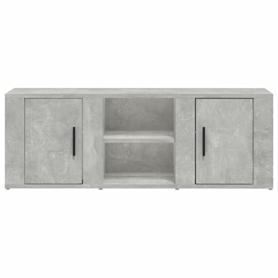 Tv-Meubel 100X31,5X35 Cm Bewerkt Hout Betongrijs