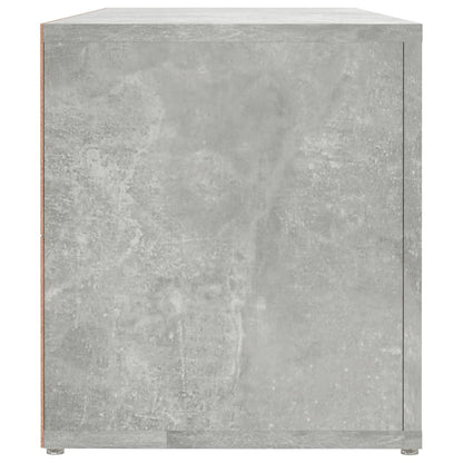 Tv-Meubel 100X31,5X35 Cm Bewerkt Hout Betongrijs