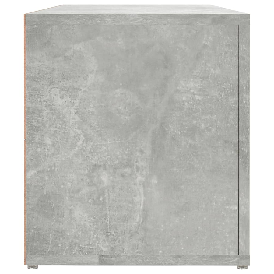 Tv-Meubel 100X31,5X35 Cm Bewerkt Hout Betongrijs