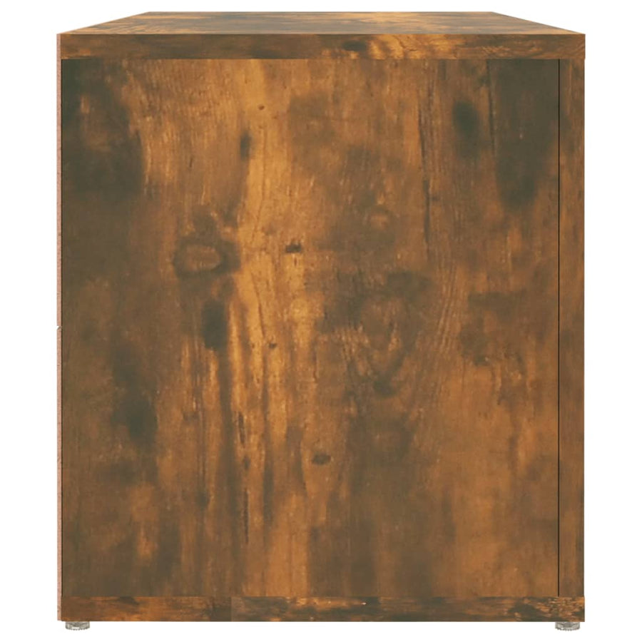 Tv-Meubel 100X31,5X35 Cm Bewerkt Hout Kleurig Gerookt eiken