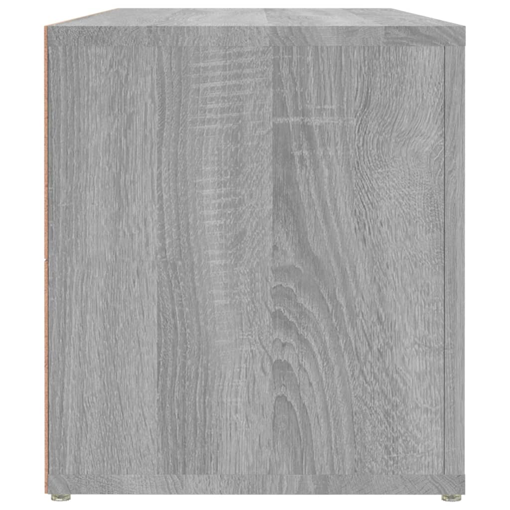 Tv-Meubel 100X31,5X35 Cm Bewerkt Hout Eikenkleurig Grijs sonoma