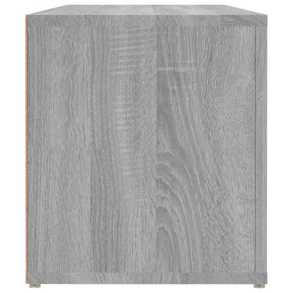 Tv-Meubel 100X31,5X35 Cm Bewerkt Hout Eikenkleurig Grijs sonoma