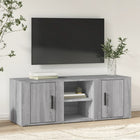 Tv-meubel 100x31,5x35 cm bewerkt hout grijs sonoma