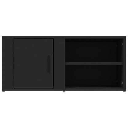 Tv-Meubels 80X31,5X36 Cm Bewerkt Hout 2 Zwart