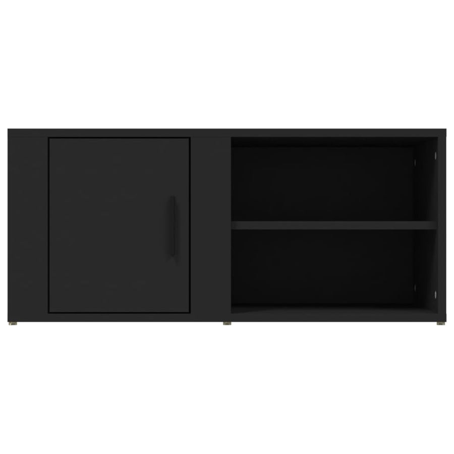 Tv-Meubels 80X31,5X36 Cm Bewerkt Hout 2 Zwart