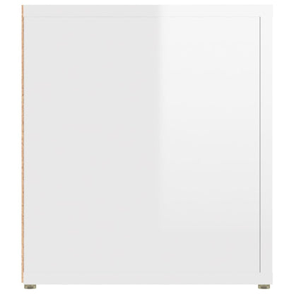 Tv-Meubels 80X31,5X36 Cm Bewerkt Hout 2 Hoogglans wit