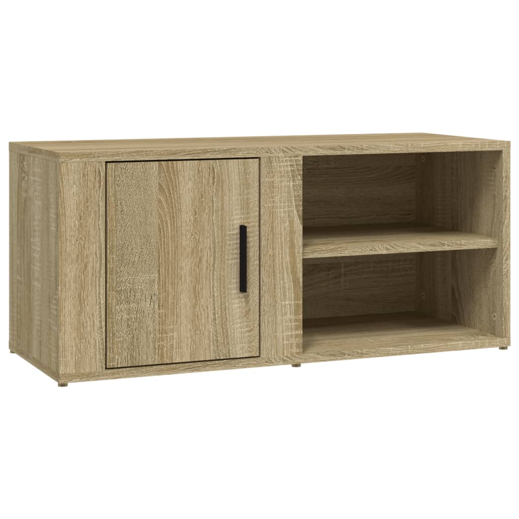 Tv-Meubels 80X31,5X36 Cm Bewerkt Hout Kleurig 2 Sonoma eiken
