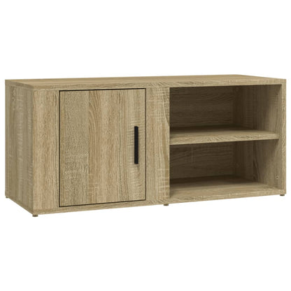 Tv-Meubels 80X31,5X36 Cm Bewerkt Hout Kleurig 2 Sonoma eiken
