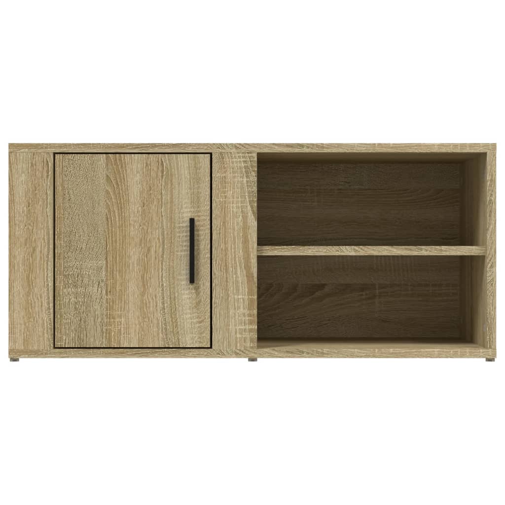 Tv-Meubels 80X31,5X36 Cm Bewerkt Hout Kleurig 2 Sonoma eiken