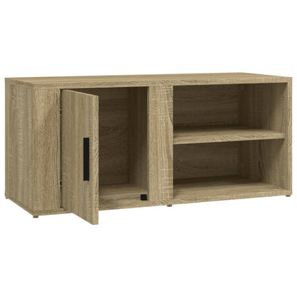 Tv-Meubels 80X31,5X36 Cm Bewerkt Hout Kleurig 2 Sonoma eiken