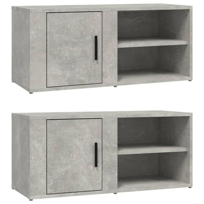Tv-Meubels 80X31,5X36 Cm Bewerkt Hout 2 Betongrijs