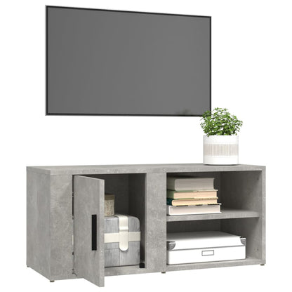 Tv-Meubels 80X31,5X36 Cm Bewerkt Hout 2 Betongrijs