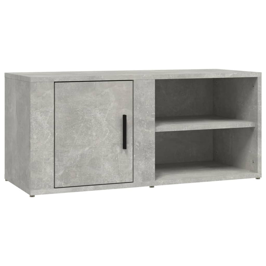 Tv-Meubels 80X31,5X36 Cm Bewerkt Hout 2 Betongrijs