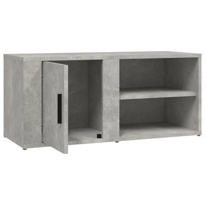 Tv-Meubels 80X31,5X36 Cm Bewerkt Hout 2 Betongrijs