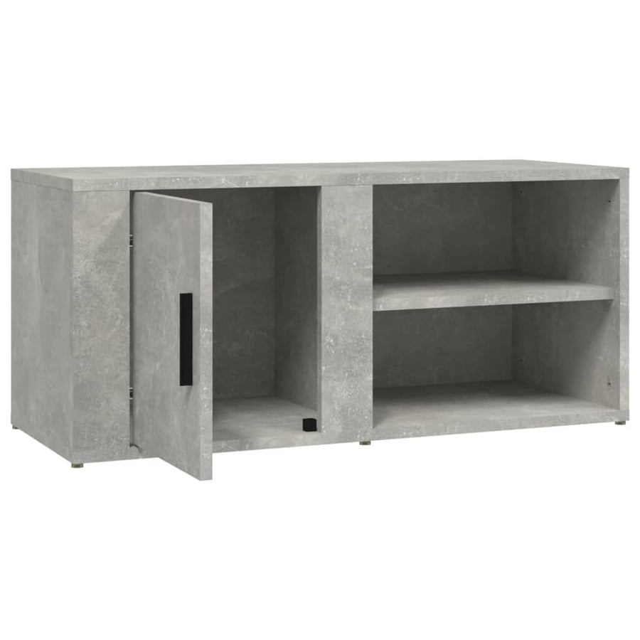 Tv-Meubels 80X31,5X36 Cm Bewerkt Hout 2 Betongrijs