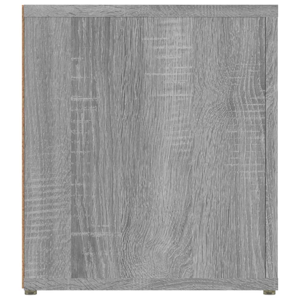 Tv-Meubels 80X31,5X36 Cm Bewerkt Hout Eiken 2 Grijs sonoma