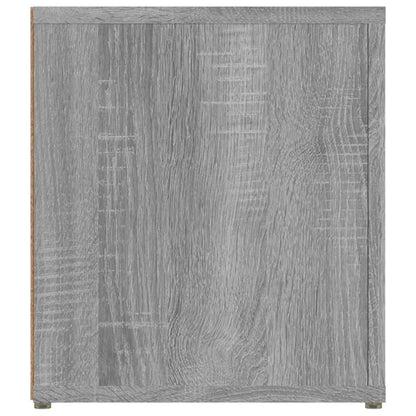 Tv-Meubels 80X31,5X36 Cm Bewerkt Hout Eiken 2 Grijs sonoma