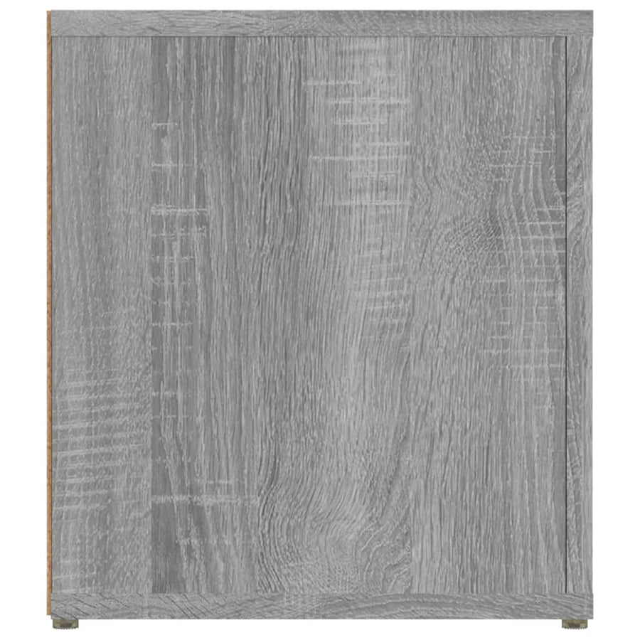 Tv-Meubels 80X31,5X36 Cm Bewerkt Hout Eiken 2 Grijs sonoma