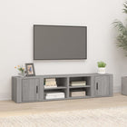 TV Cabinets 2 pcs 80x31.5x36 cm Engineered Wood Grey Sonoma Oak