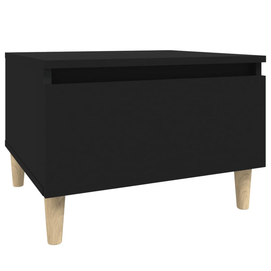 Bijzettafel 50X46X35 Cm Bewerkt Hout Zwart