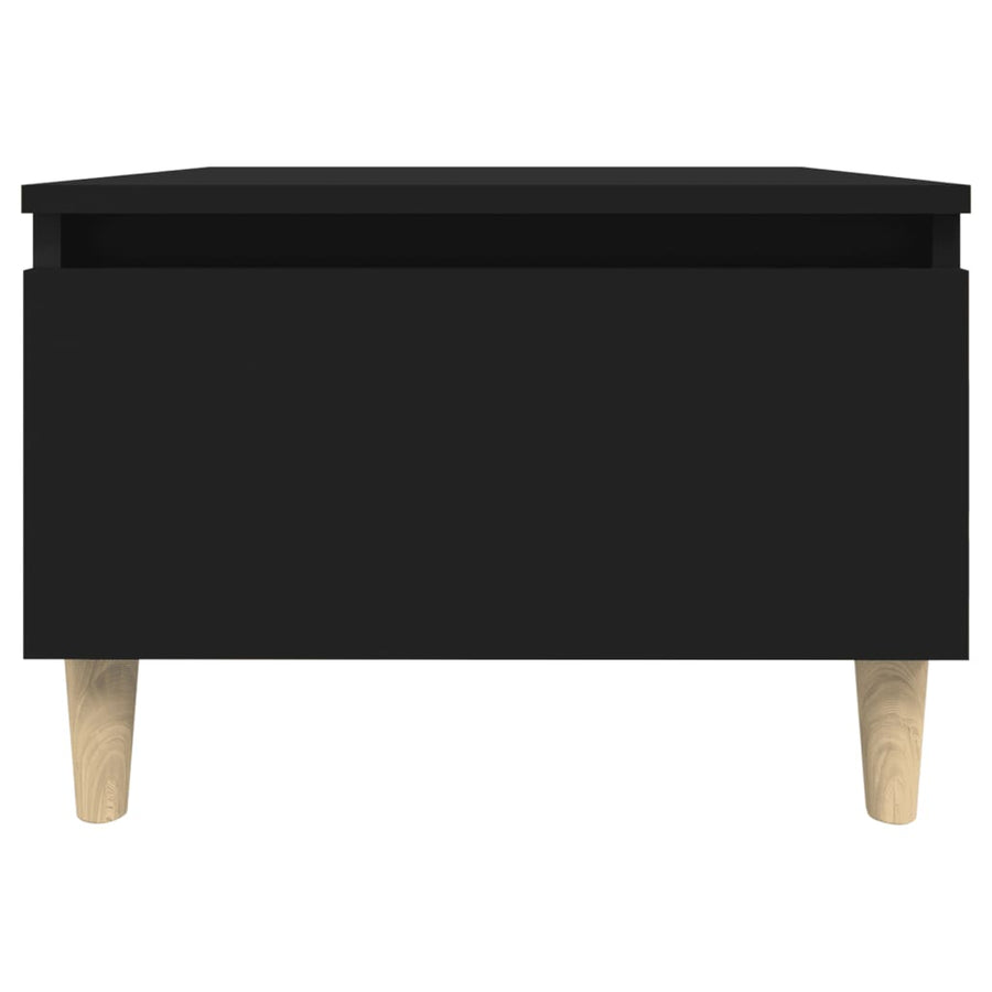Bijzettafel 50X46X35 Cm Bewerkt Hout Zwart