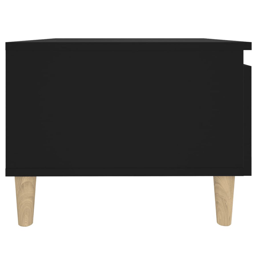 Bijzettafel 50X46X35 Cm Bewerkt Hout Zwart