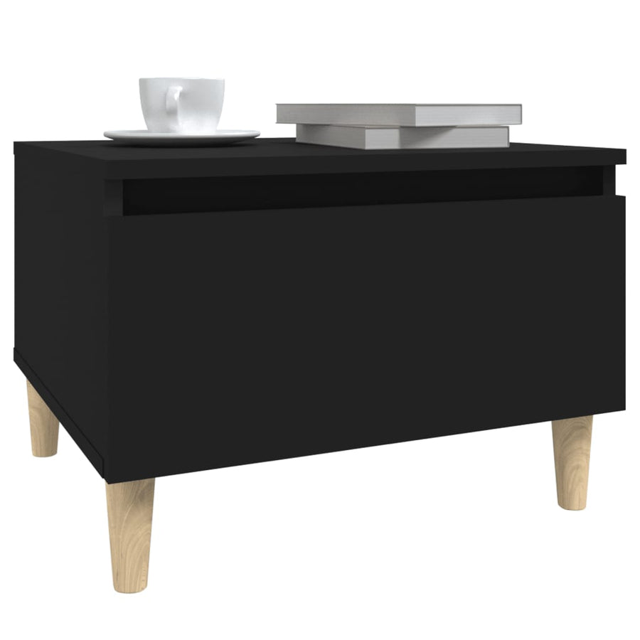 Bijzettafels 2 St 50X46X35 Cm Bewerkt Hout Zwart