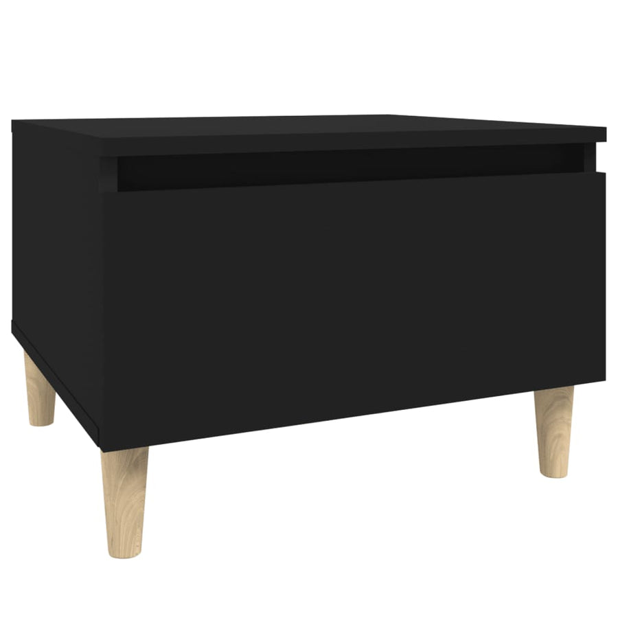 Bijzettafels 2 St 50X46X35 Cm Bewerkt Hout Zwart