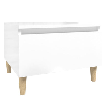 Bijzettafels 2 St 50X46X35 Cm Bewerkt Hout Hoogglans Wit