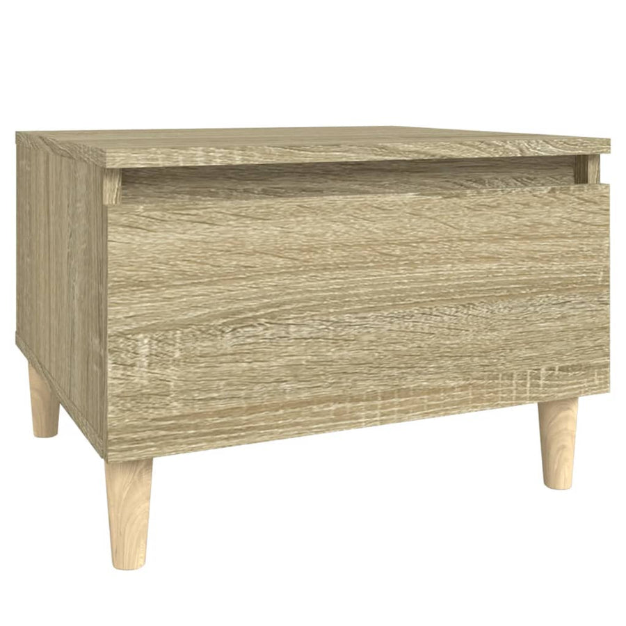 Bijzettafel 50X46X35 Cm Bewerkt Hout Sonoma Eikenkleurig