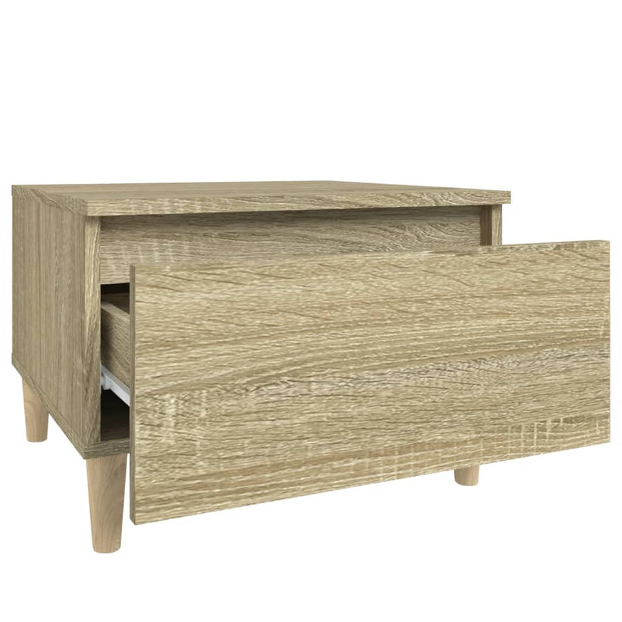 Bijzettafel 50X46X35 Cm Bewerkt Hout Sonoma Eikenkleurig