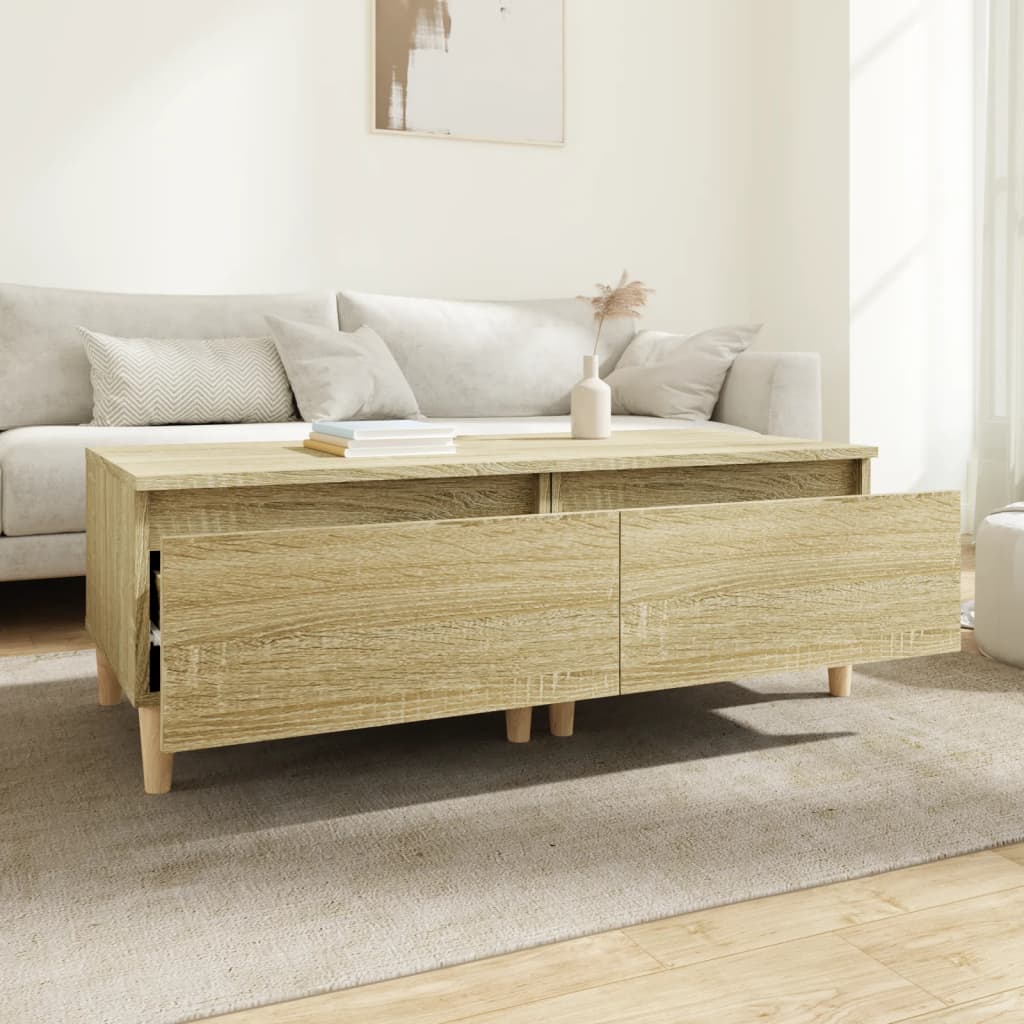Bijzettafels 2 St 50X46X35 Cm Bewerkt Hout Sonoma Eikenkleurig