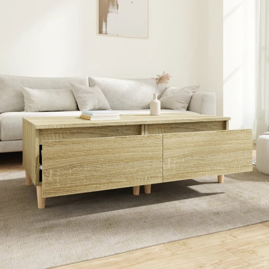 Bijzettafels 2 St 50X46X35 Cm Bewerkt Hout Sonoma Eikenkleurig