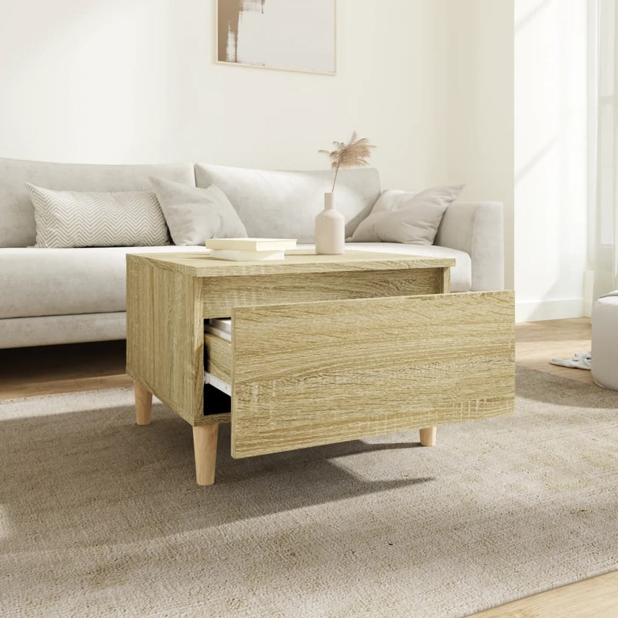 Bijzettafels 2 St 50X46X35 Cm Bewerkt Hout Sonoma Eikenkleurig