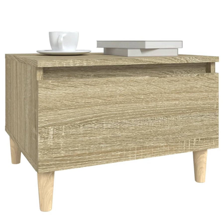 Bijzettafels 2 St 50X46X35 Cm Bewerkt Hout Sonoma Eikenkleurig
