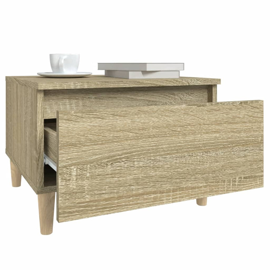 Bijzettafels 2 St 50X46X35 Cm Bewerkt Hout Sonoma Eikenkleurig
