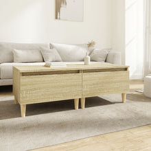 Bijzettafels 2 St 50X46X35 Cm Bewerkt Hout Sonoma Eikenkleurig